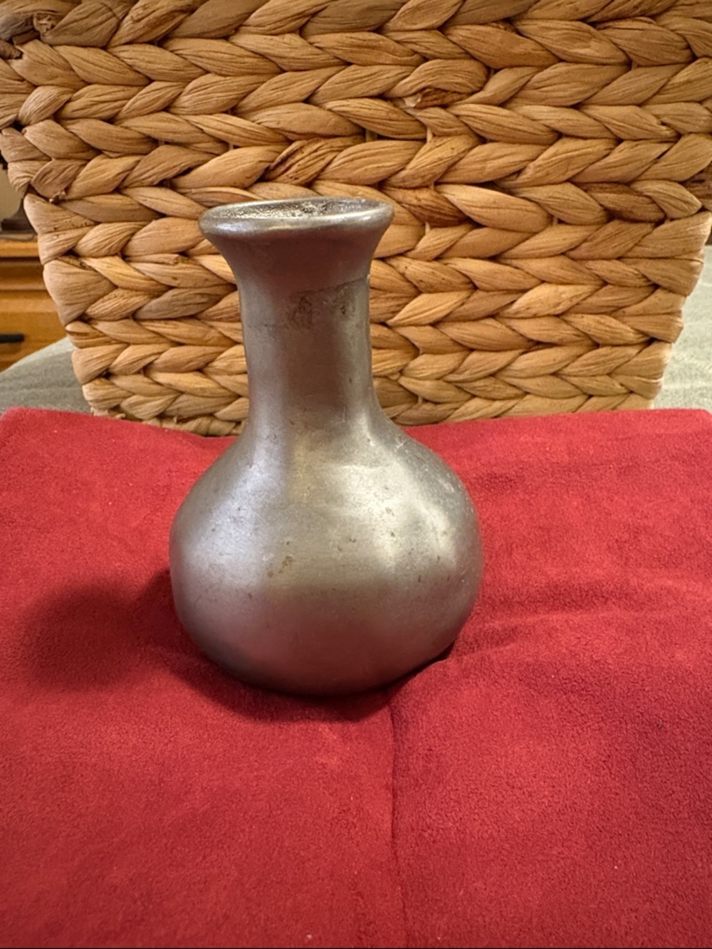 Metal bud vase